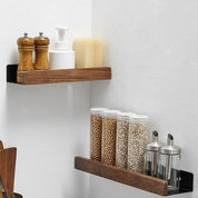 Solid Wood Bathroom Wall Shelf Stylish Storage & Organization - Image 1