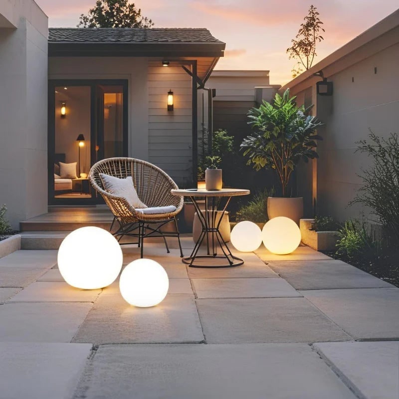 Spherical Outdoor Garden Light Modern LED Globe Lighting Decor - Image 13
