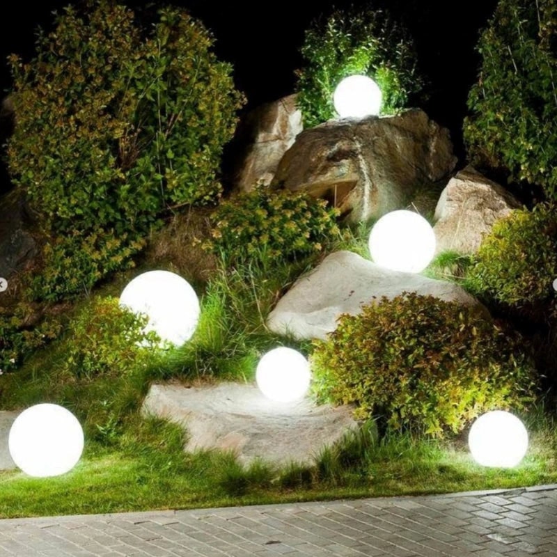 Spherical Outdoor Garden Light Modern LED Globe Lighting Decor - Image 14