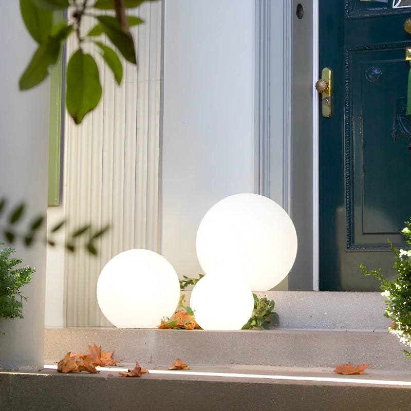Spherical Outdoor Garden Light Modern LED Globe Lighting Decor - Image 6