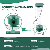 Squirrel Proof Bird Feeder Multiple Birds Durable Green Design - Image 4