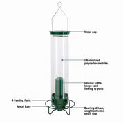Squirrel Proof Bird Feeder Multiple Birds Durable Green Design - Image 8