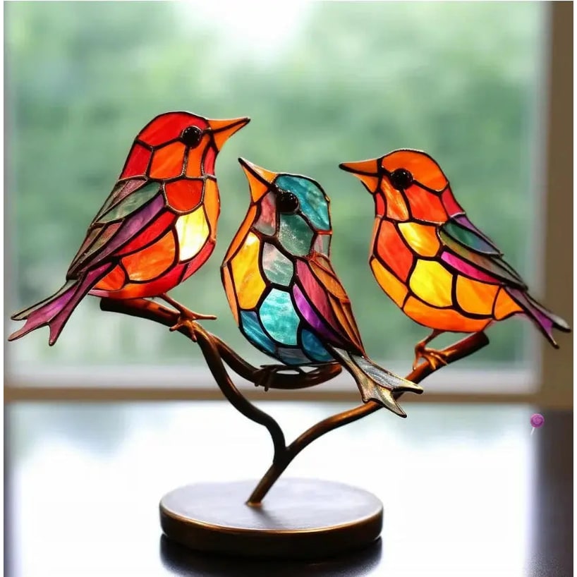 Stained Glass Figurine Home Decor and Window Display - Image 3