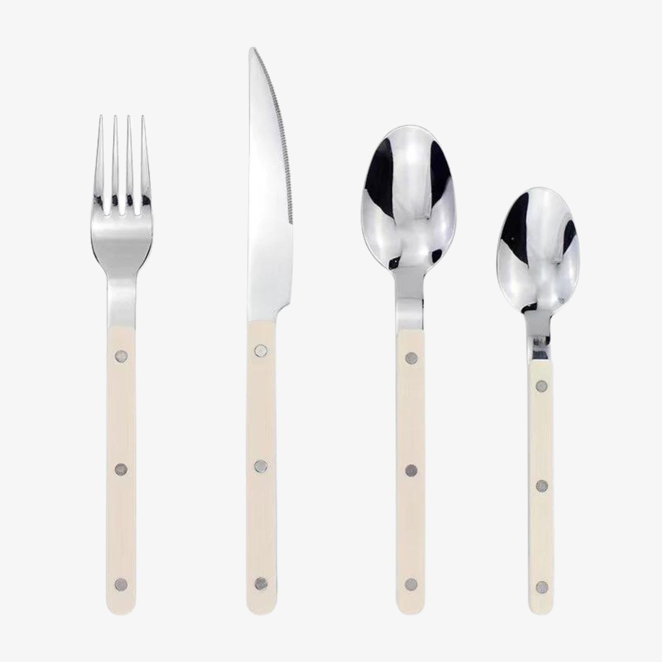 Stainless Steel Cutlery Set Engraved Design 24 Pieces - Image 8