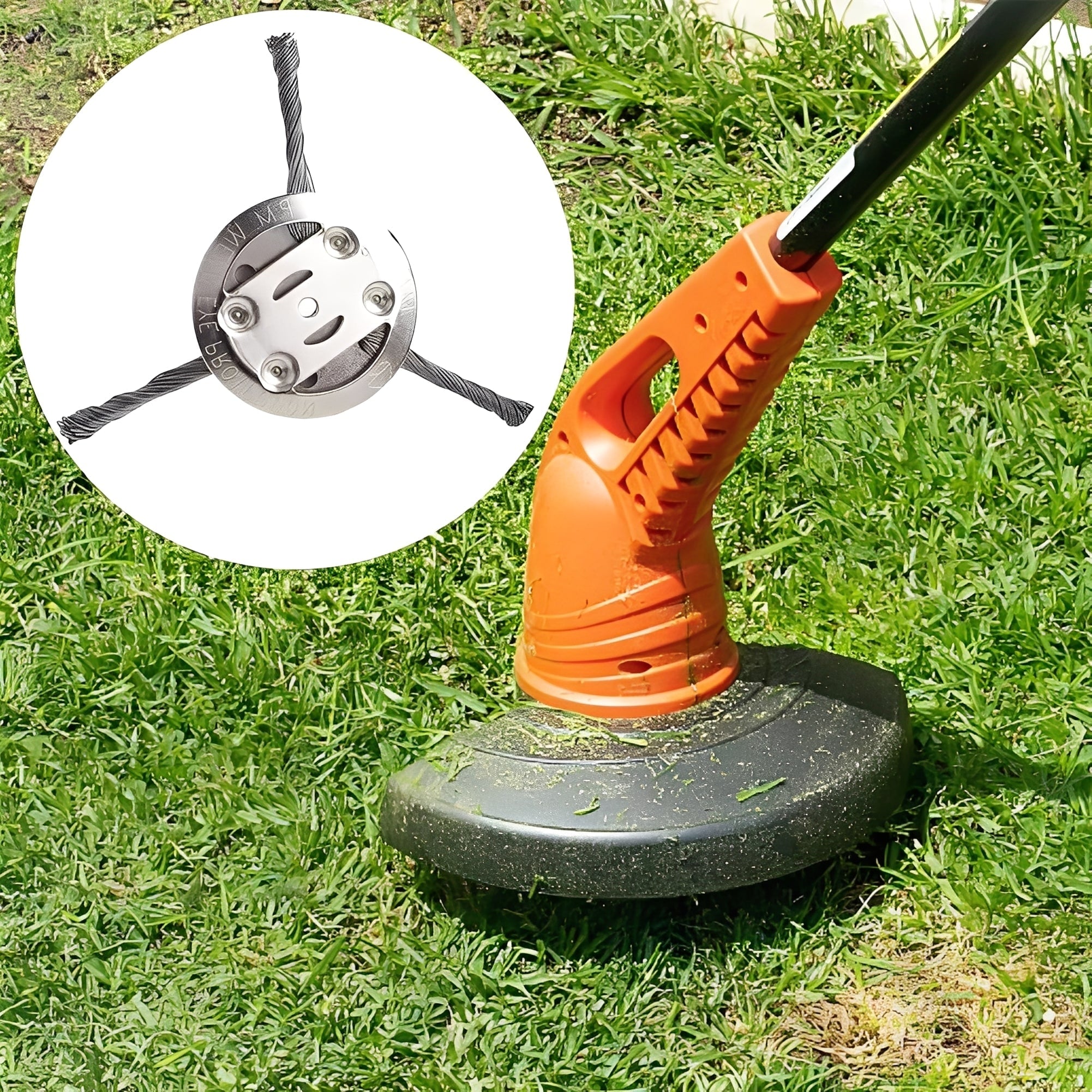 Steel Wire Trimmer Head Weed Removal and Cleaning Tasks - Image 6