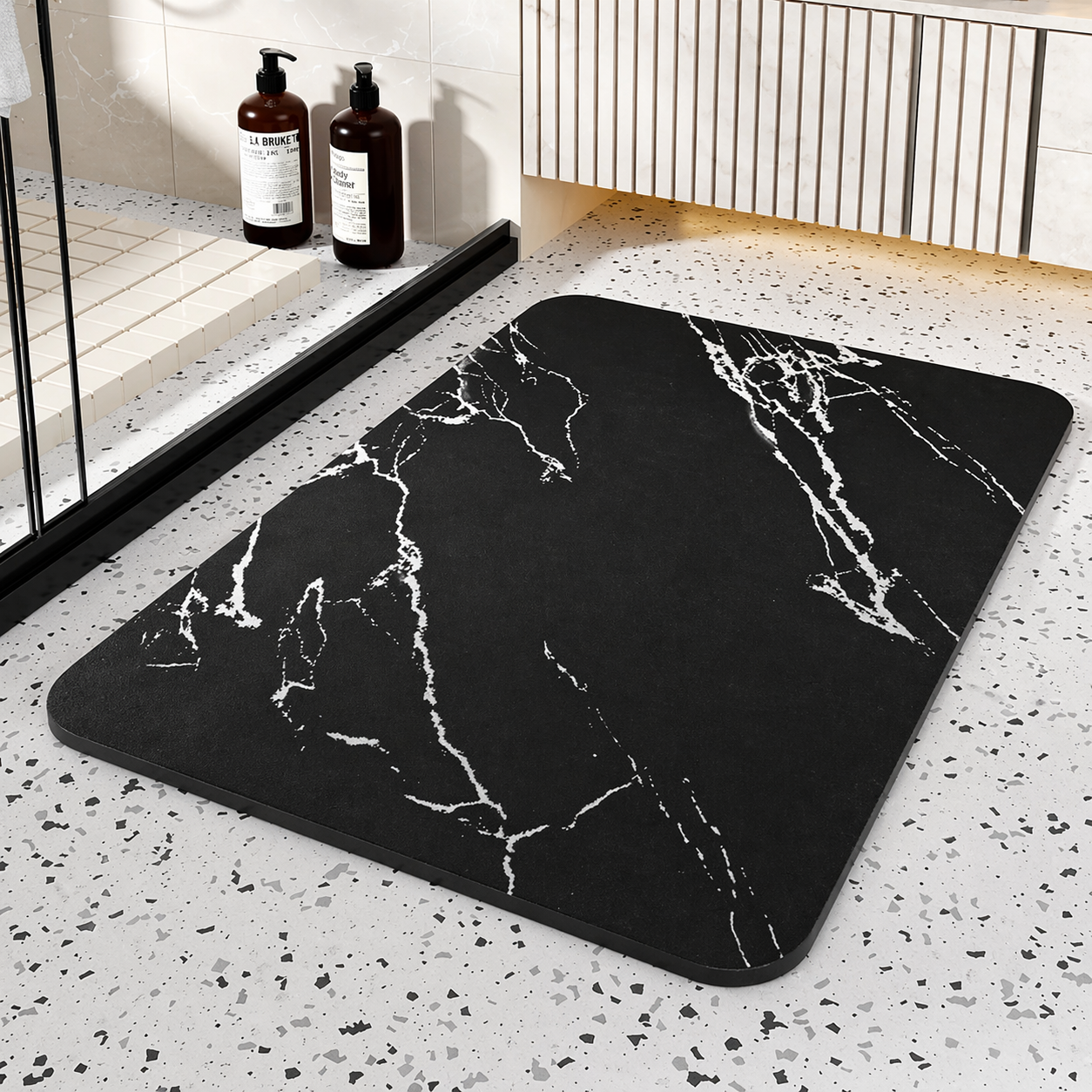 Stone Bathroom Mat Sets Non-Slip Quick Dry Design Bath Mat - Image 2