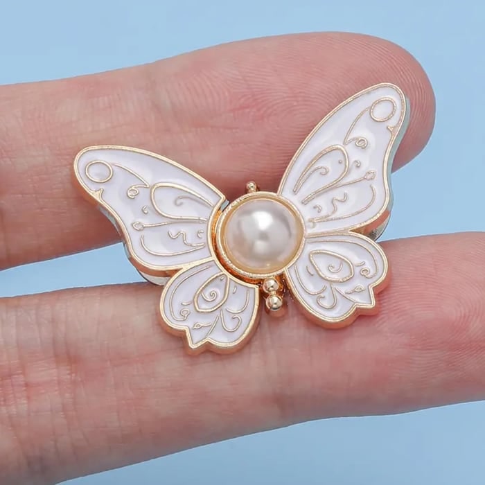 Stylish Butterfly Hair Clips Set Detachable Design and Pearl Accent - Image 15