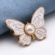 Stylish Butterfly Hair Clips Set Detachable Design and Pearl Accent - Image 2