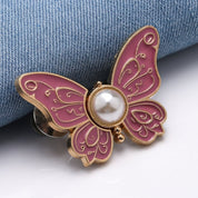 Stylish Butterfly Hair Clips Set Detachable Design and Pearl Accent - Image 4