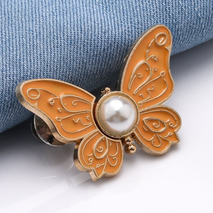Stylish Butterfly Hair Clips Set Detachable Design and Pearl Accent - Image 5