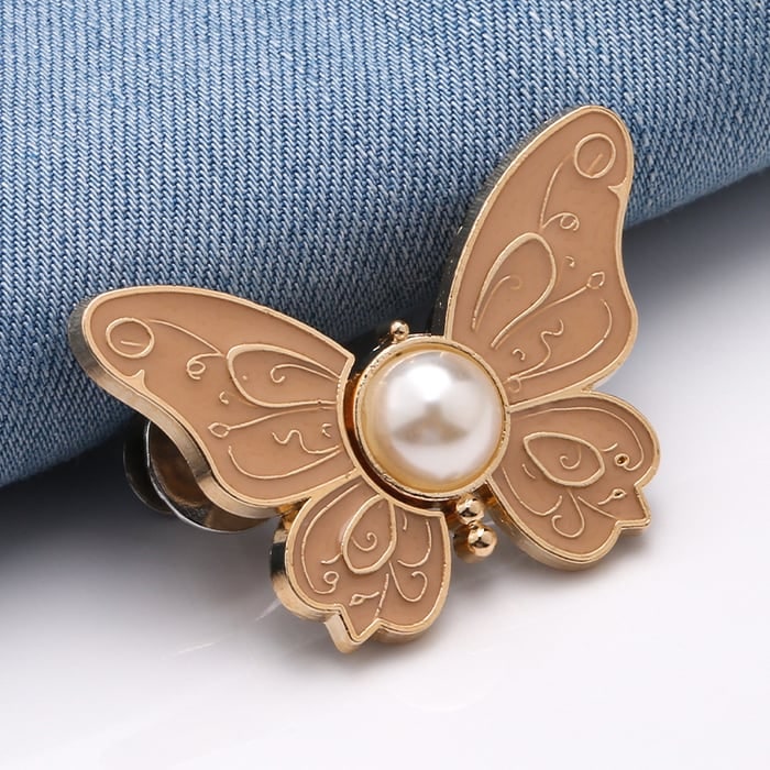 Stylish Butterfly Hair Clips Set Detachable Design and Pearl Accent - Image 6
