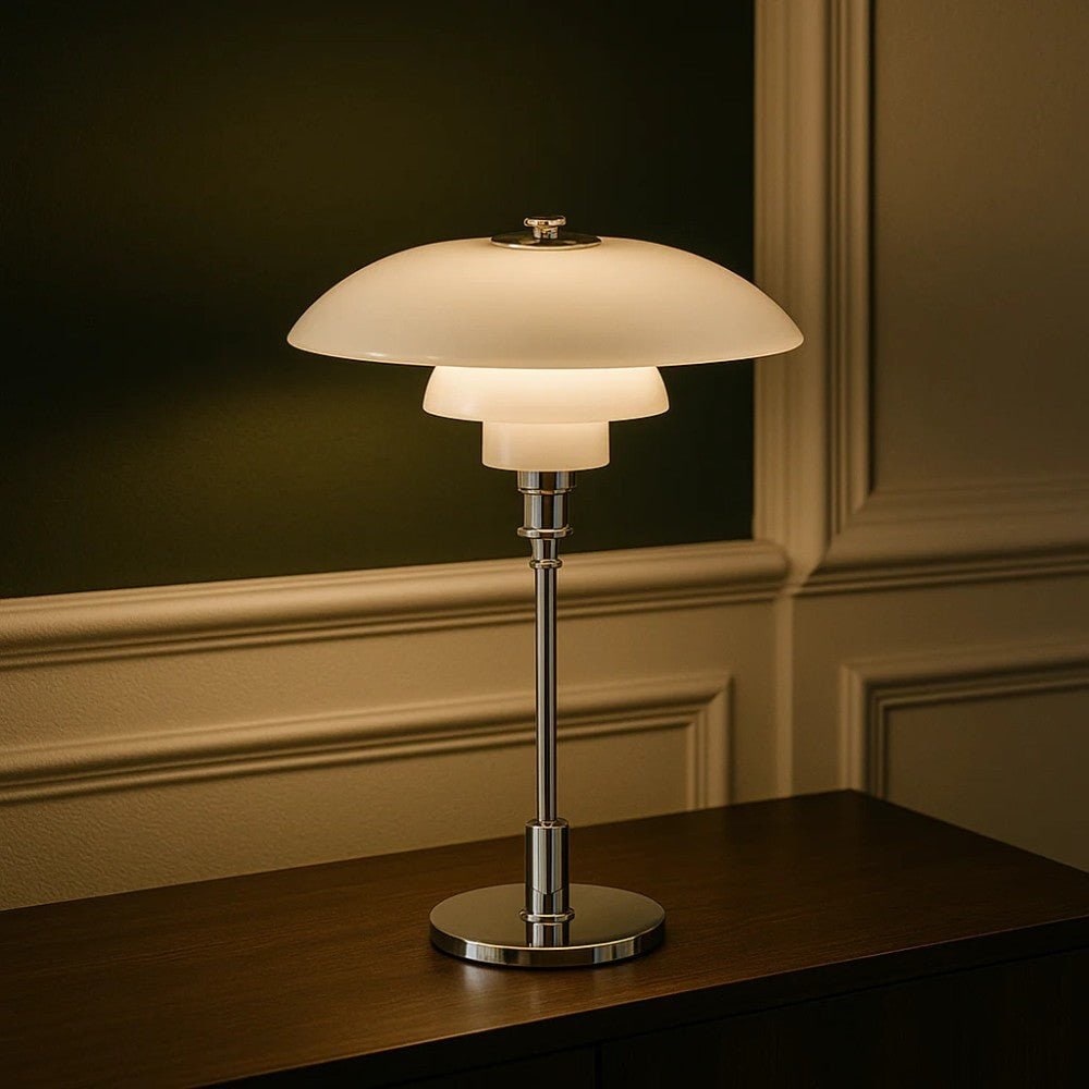 Table Lamp Glass Shade Modern Design Home or Office Use - Image 10