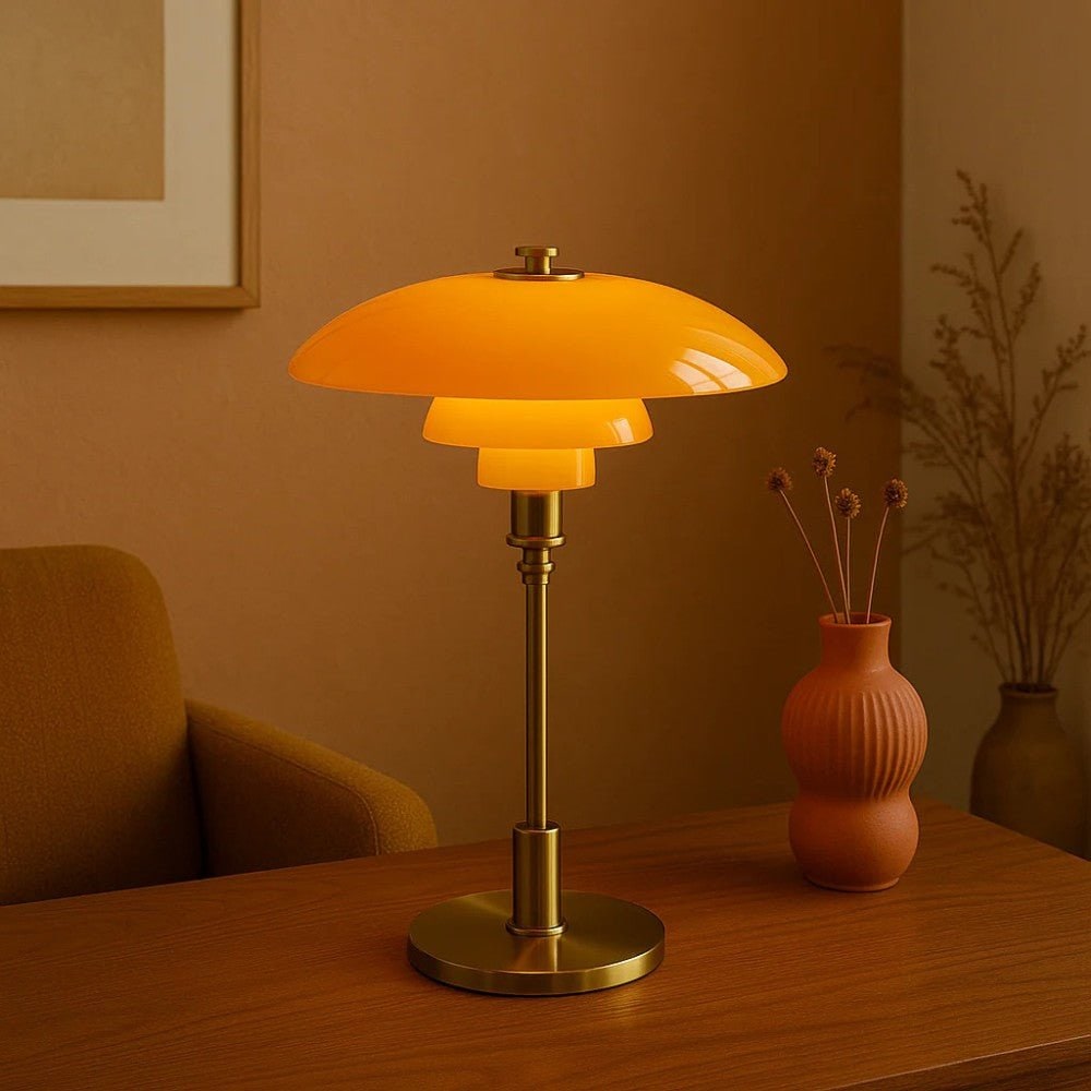 Table Lamp Glass Shade Modern Design Home or Office Use - Image 11
