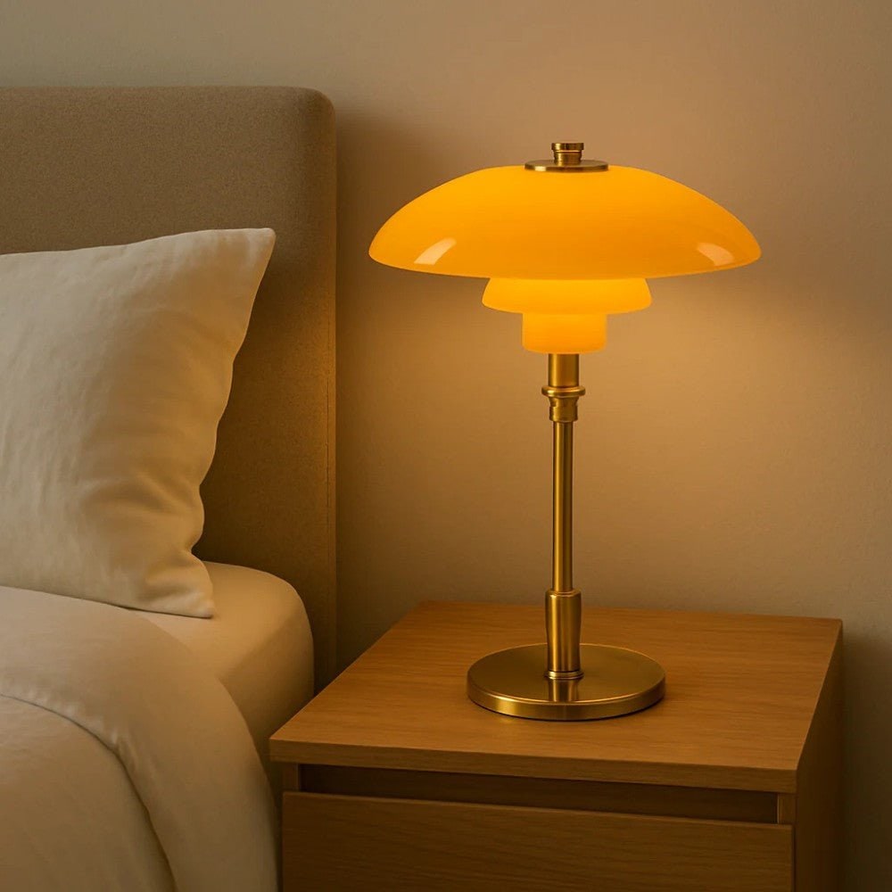 Table Lamp Glass Shade Modern Design Home or Office Use - Image 7