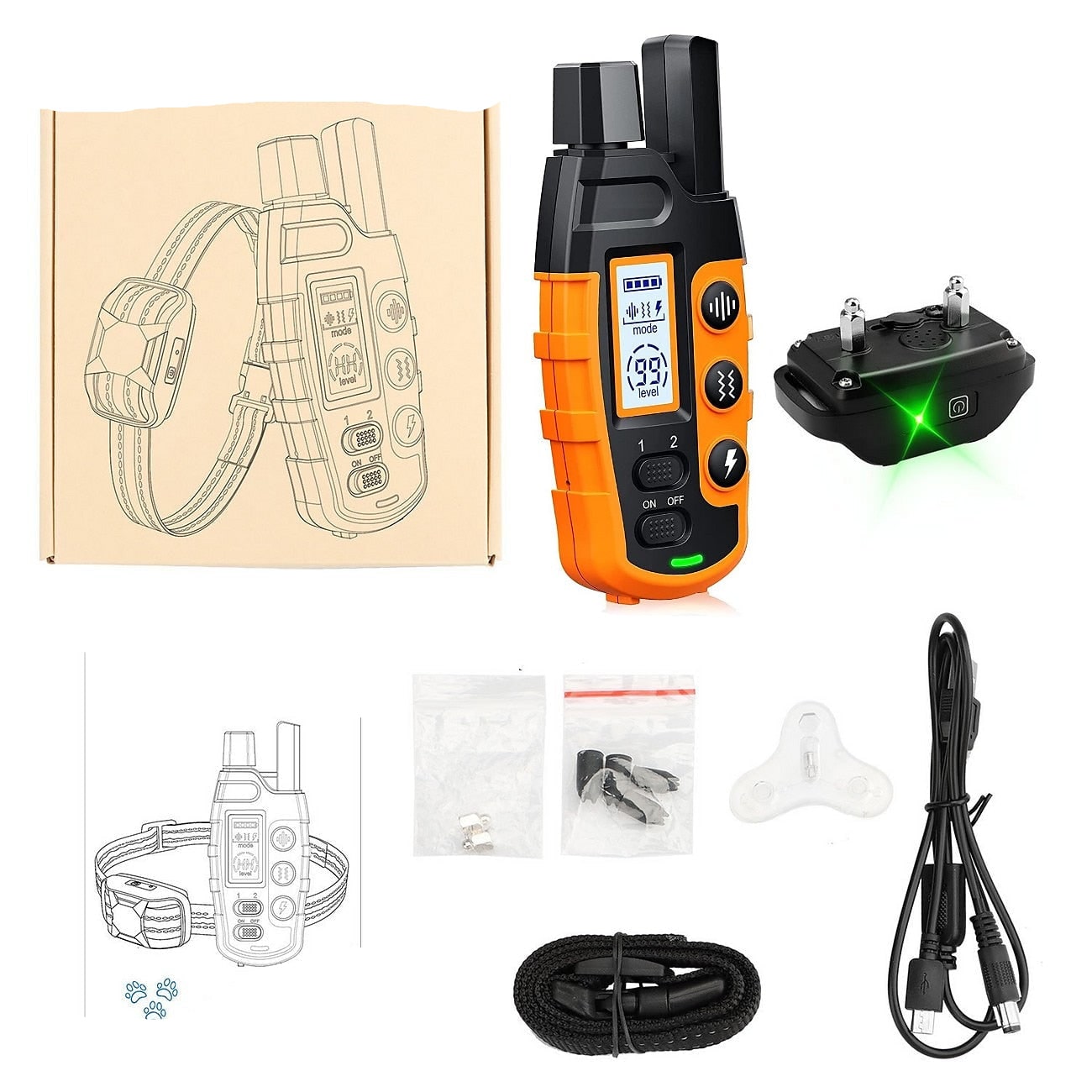 Training Collar Remote Rechargeable E-Collar - Image 6