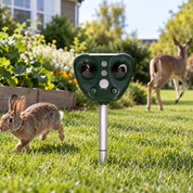 Animal Repeller Solar Powered Ultrasonic LED Garden Stake