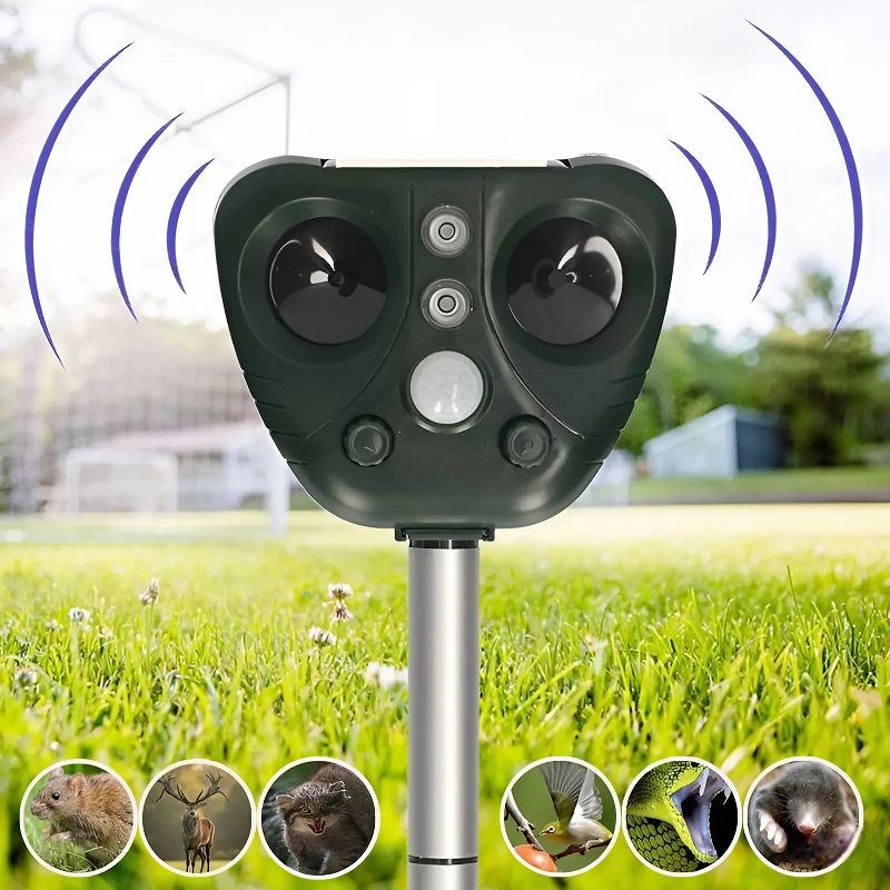 Ultrasonic Bird Repeller Solar Powered Device Outdoor Use - Image 2