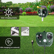 Ultrasonic Bird Repeller Solar Powered Device Outdoor Use - Image 4