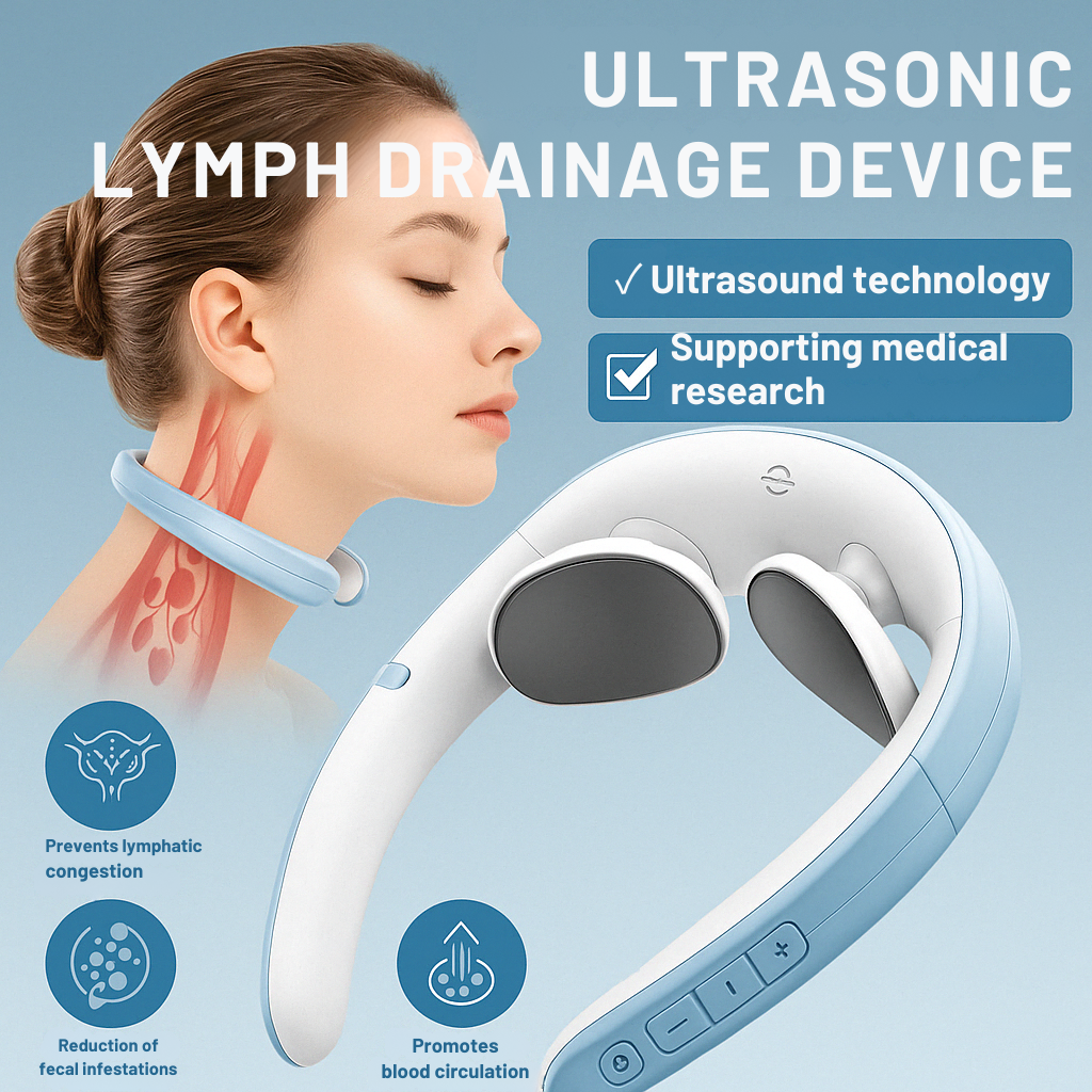Ultrasonic Neck Massager Lymphatic Drainage and Relaxation - Image 3