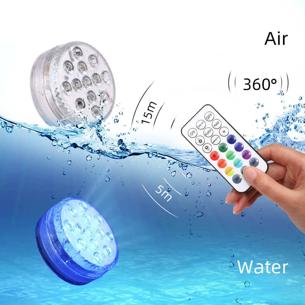 Underwater Pool LED Lights Remote Control Night Swimming Fun - Image 5