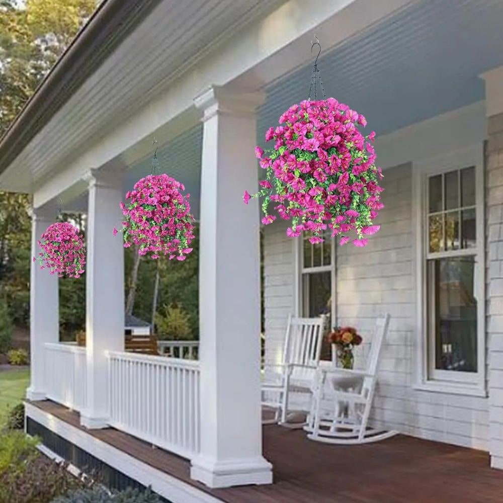 UV Resistant Artificial Hanging Flowers Outdoor Decor - Image 7