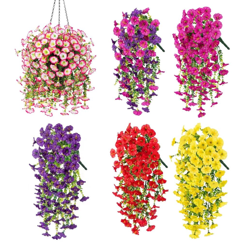 UV Resistant Artificial Hanging Flowers Outdoor Decor - Image 9