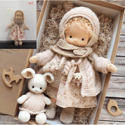 Waldorf Doll Handmade Soft Wool Toy Durable and Cozy - Image 2