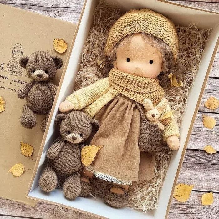 Waldorf Doll Handmade Soft Wool Toy Durable and Cozy - Image 5