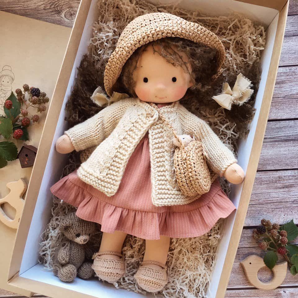 Waldorf Doll Handmade Soft Wool Toy Durable and Cozy - Image 7