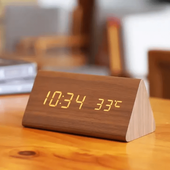 Wall Clock Digital LED Desk Clock Voice Control - Image 1
