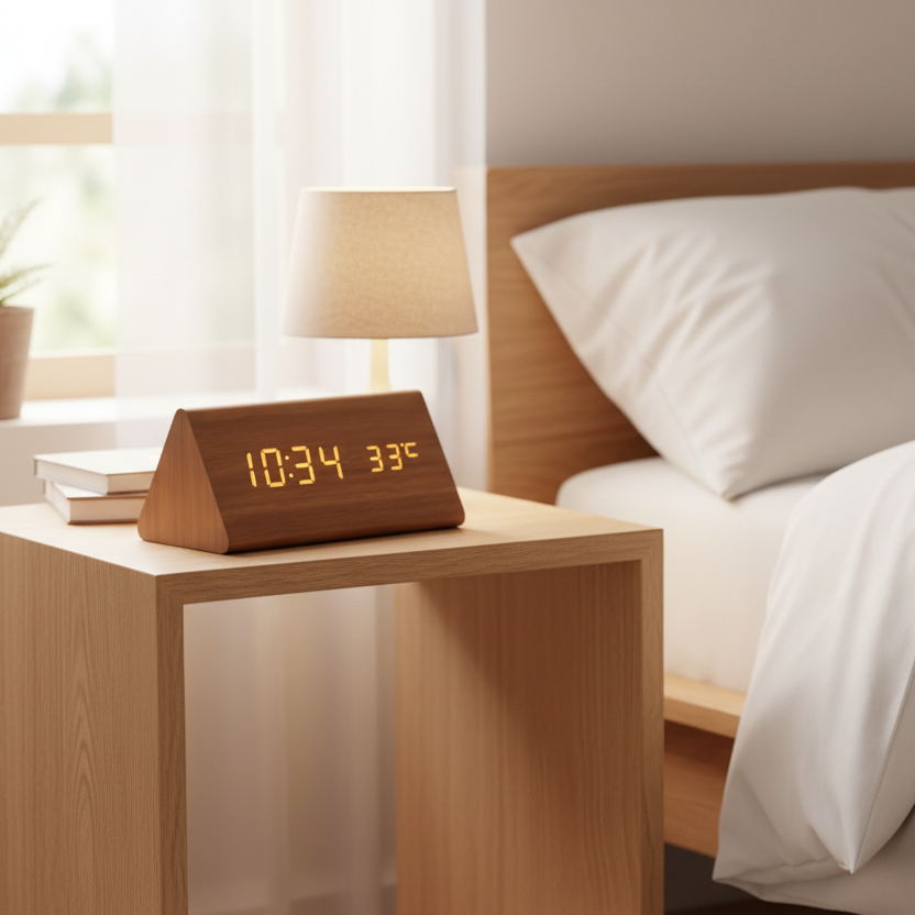 Wall Clock Digital LED Desk Clock Voice Control - Image 3