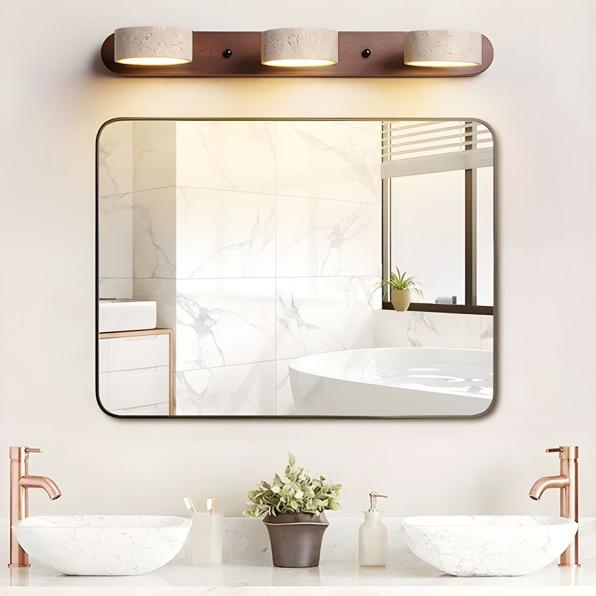 Wall Light Sconces Modern LED Travertine Indoor Luxury Lighting - Image 7