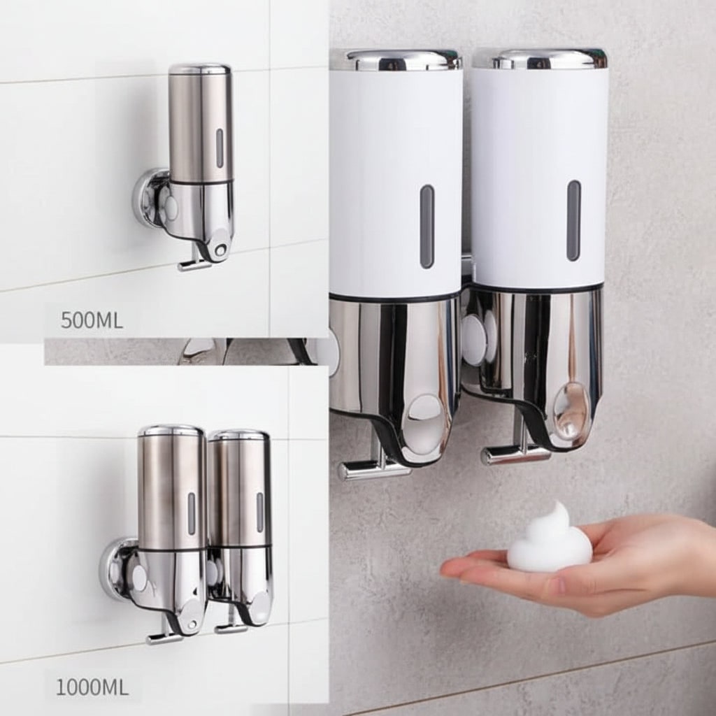 Wall-Mounted Soap Dispenser Elegant Stainless Steel Design - Image 6