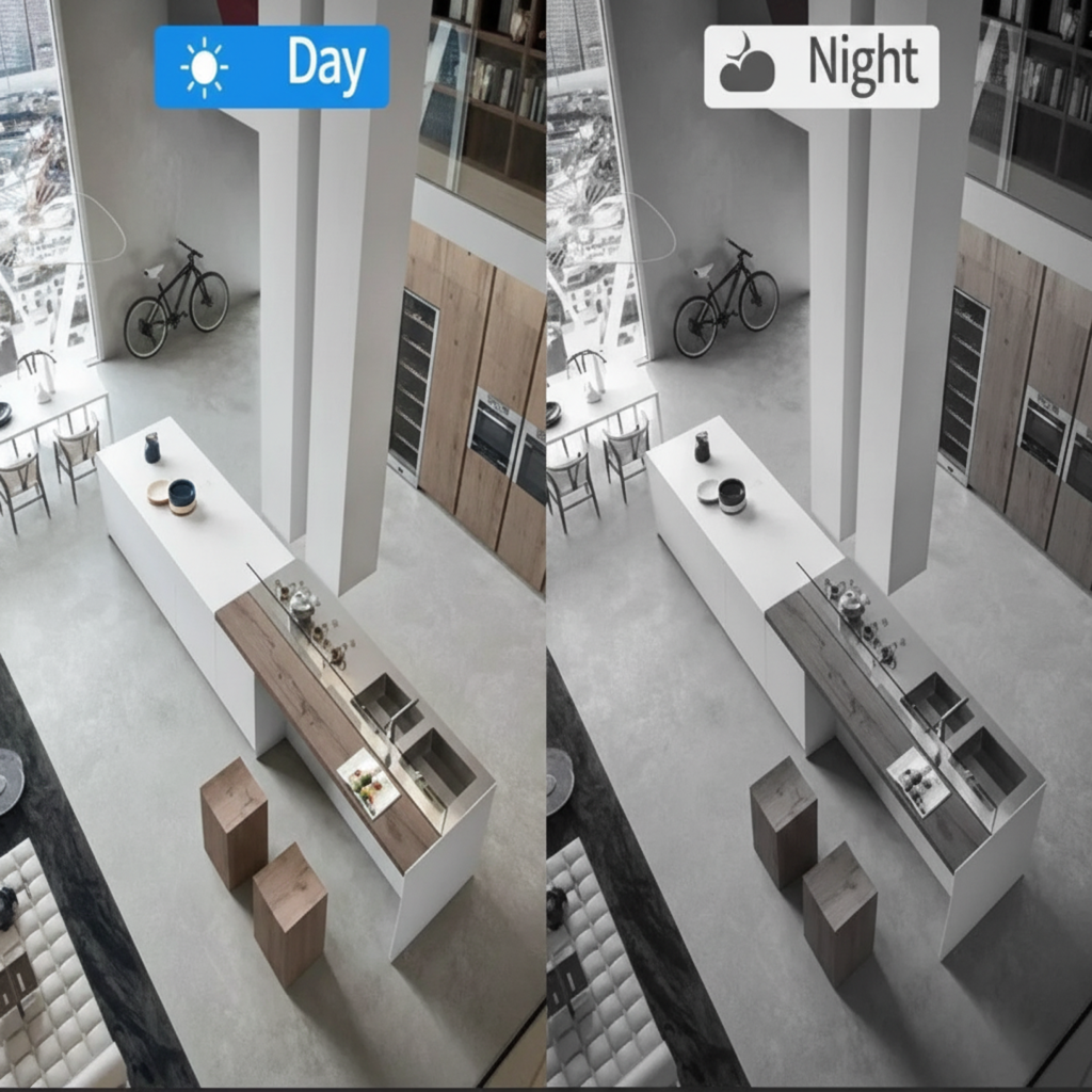 WIFI Security Camera 1080p HD Compact Design Home Monitoring - Image 2