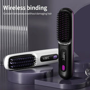 Wireless Hair Straightener Lcd Display & USB Charging Function - Image 1