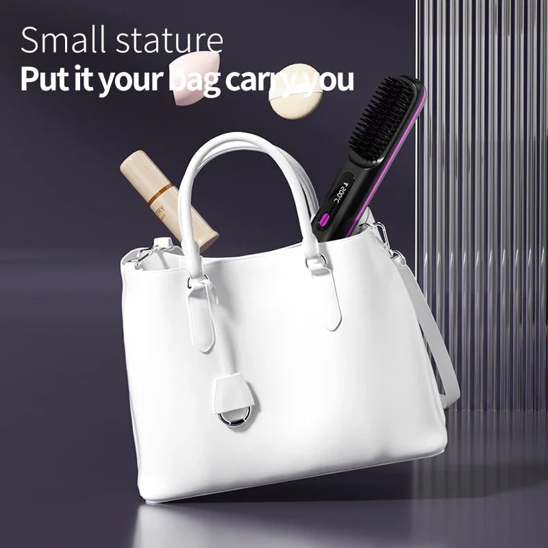 Wireless Hair Straightener Lcd Display & USB Charging Function - Image 6