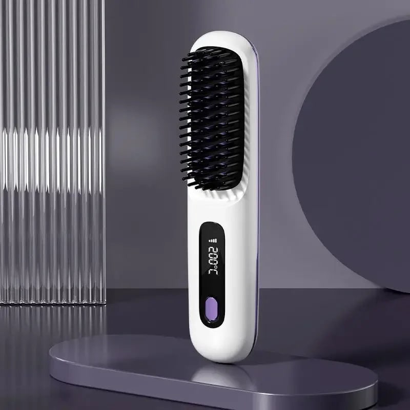 Wireless Hair Straightener Lcd Display & USB Charging Function - Image 8