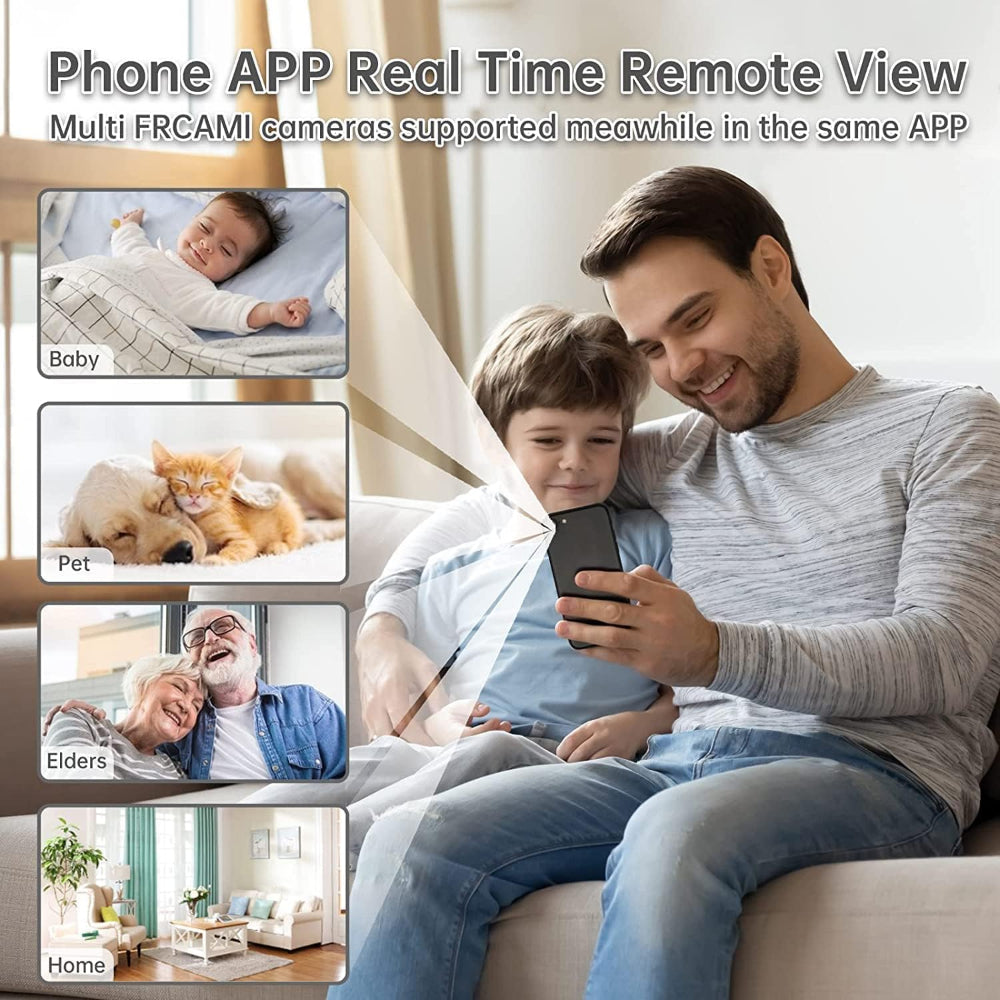Wireless Magnetic Camera Live Feed Home Security Monitoring