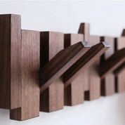 Wood Wall Hook Rack Elegant Home Organization Durable Design - Image 4