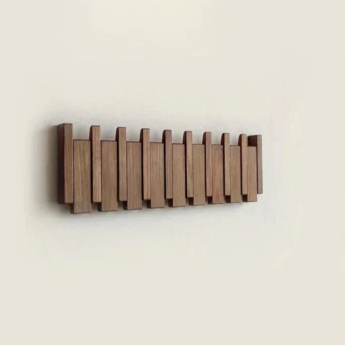 Wood Wall Hook Rack Elegant Home Organization Durable Design - Image 5