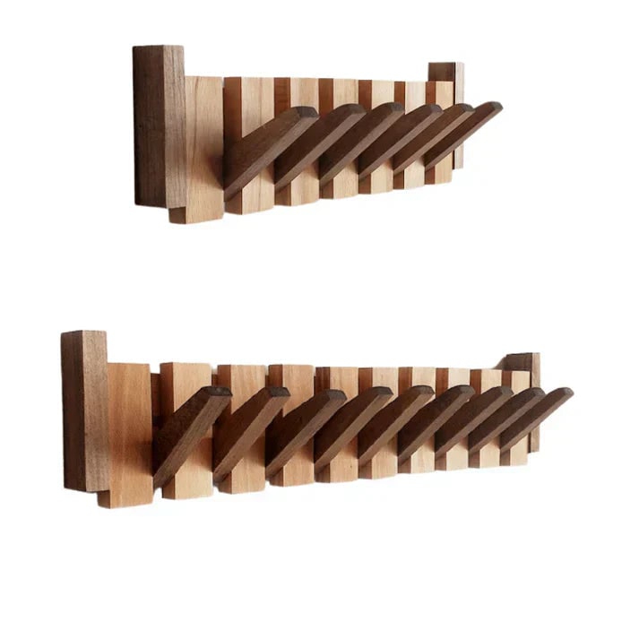 Wood Wall Hook Rack Elegant Home Organization Durable Design - Image 8