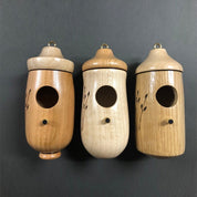 Wooden Hummingbird House Garden Decor Natural Finish Bird Feeder - Image 5