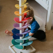 Wooden Rainbow Tower Educational Sensory Play - Image 5